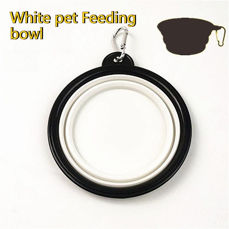 350ml Pet Folding Silicone Bowl Collapsible Outdoor Travel Portable Puppy Food Container Outdoor Feeder Dish Bowl Pet Supplies