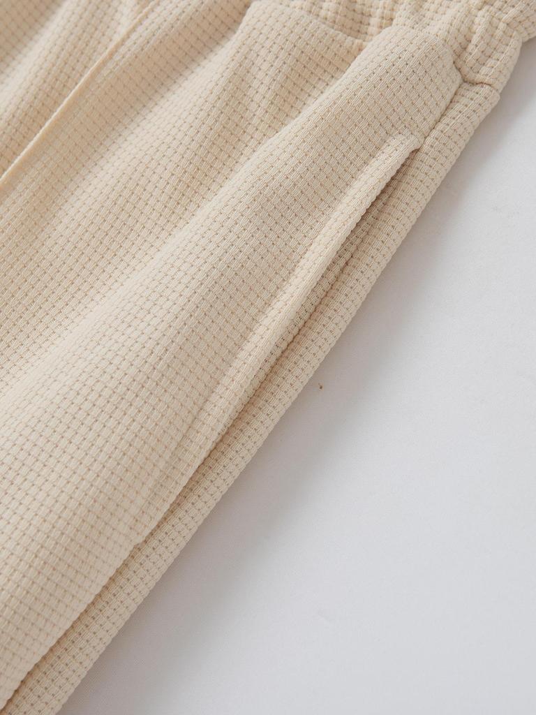 2024 Herbst/Winter Waffelstrick Baseballjacke mit Taschen und Reißverschluss