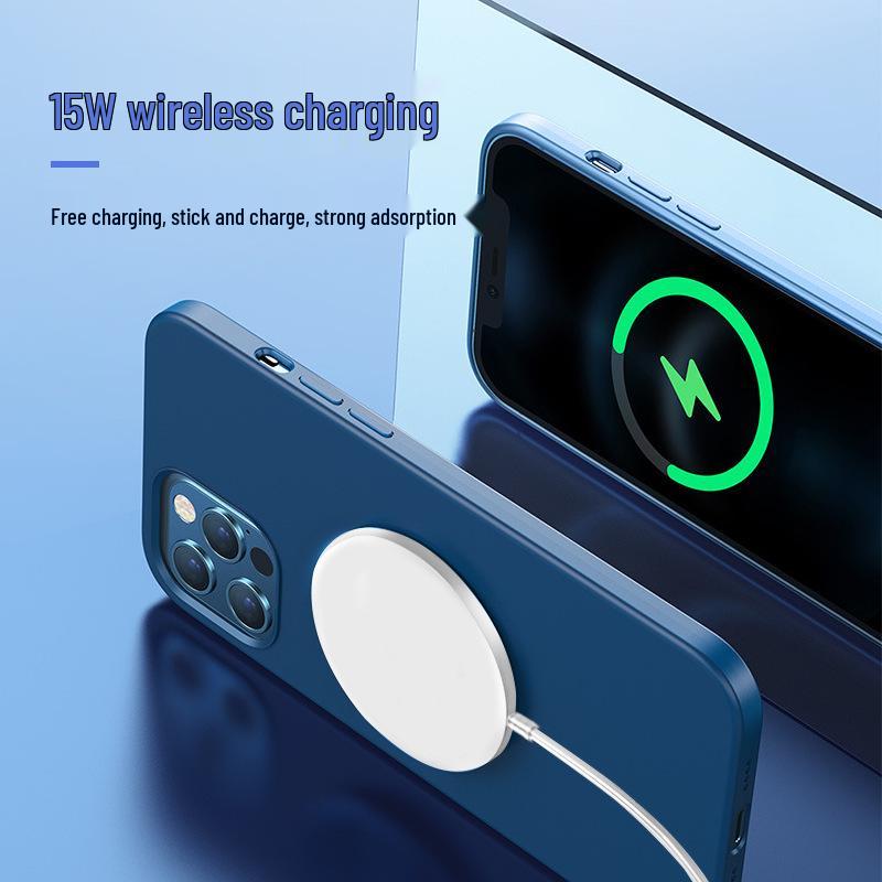 15W Ultra-Thin Round MagSafe Wireless Charger for Apple iPhone