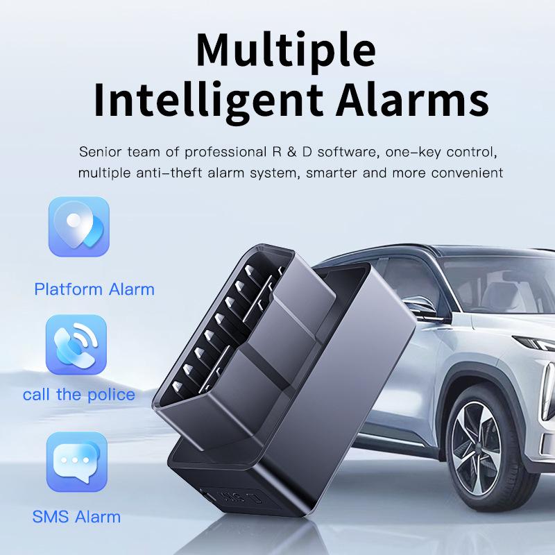 CD Mini OBD GPS Tracker 4G OBD II Plug Play Car GSM OBD2 Real Time Tracking Anti-Lost Device GPS Locator with Free APP