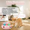 INKZOO 4-in-1 Interactive Cat Toys for Indoor Cats, Automatic 6 Holes Mice Whack-A-Mole, Fluttering Butterfly, Track Balls, USB