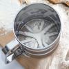 Flour Sifter Stainless Steel Fine Mesh Hand Press Flour Sifter Cup for Baking Flour Powder Sugar