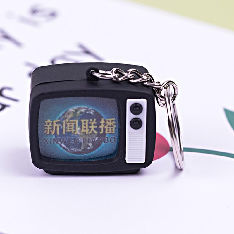Mini Tv Keychain Horror Atmosphere Mini Tv Keychain Pendant Simulation Tv Pendant Bag Pendant