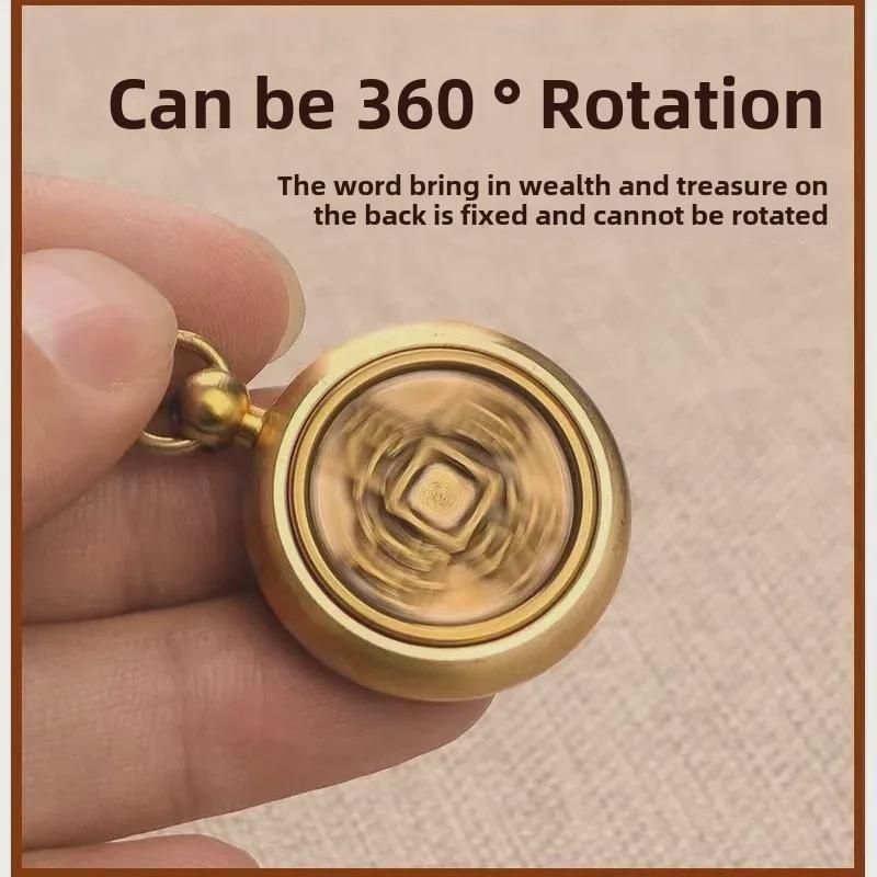 Brass Zodiac Guardian Keychain: Eight Birth-Year Gods for Prosperity