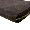 LOUIS VUITTON M42616 Zip Around Monogram leather Zippy wallet Purse Brown leather Used
