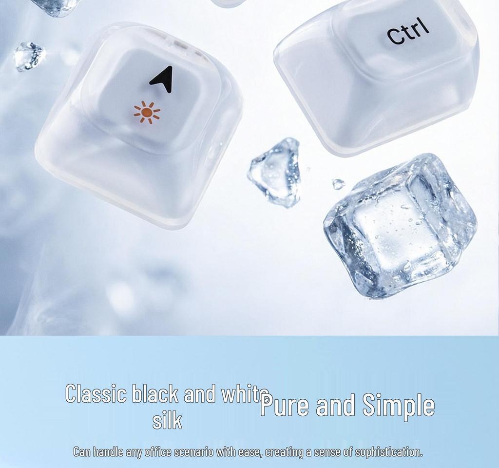 Crystal Arc RGB SK-708CDM Wireless Bluetooth Tri-Mode Keyboard