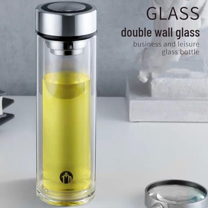 Fuguang Double-Layer Borosilicate Glass Tea Cup