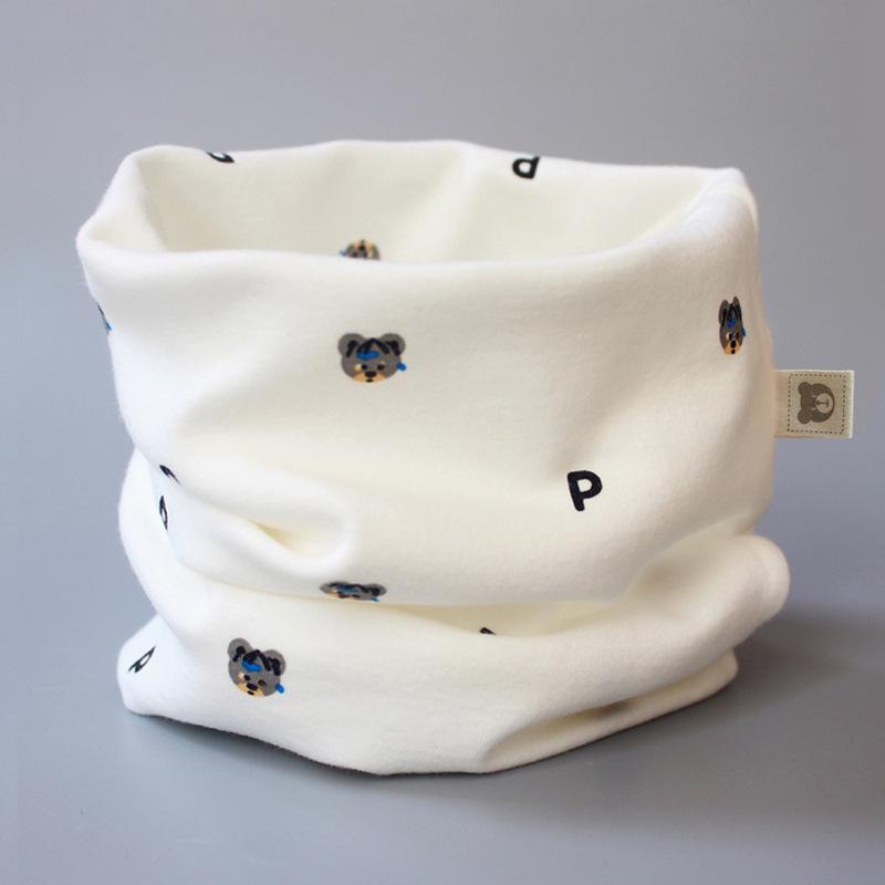Class A Pure Cotton Baby Snood: Kids' Autumn/Winter Neck Warmer, Windproof Pullover Scarf for Boys & Girls.