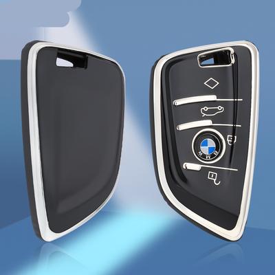 TPU funda de llave de control remoto para coche cubierta Fob para BMW X1 X3 X5 X6 X7 1 3 5 6 7 Serie G20 G30 G11 F15 G01 G02 G05 accesorios sin llave