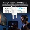 Long Range WiFi Extender 1200Mbps Dual Band 802.11AX Wireless Repeater