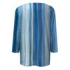 Women's Fashion Casual Round Neck Three-quarter Sleeve Gradient Print T-shirt Top