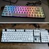 Original Height Black and White Keycaps Set 125PCS for Mechanical Keyboards Extended Comfortable Typing Experience