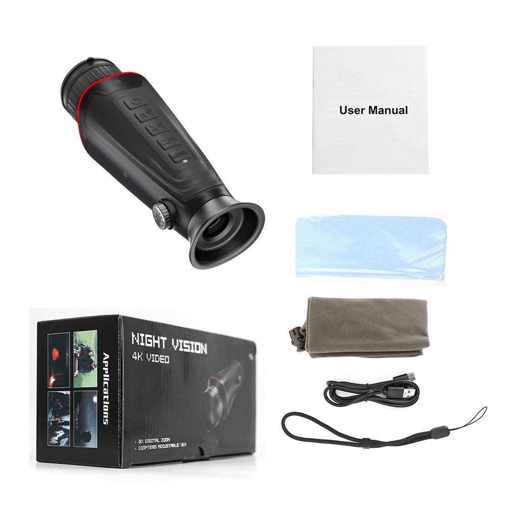 New 4K HD Tactical Infrared Night Vision Monocular with 8x Zoom
