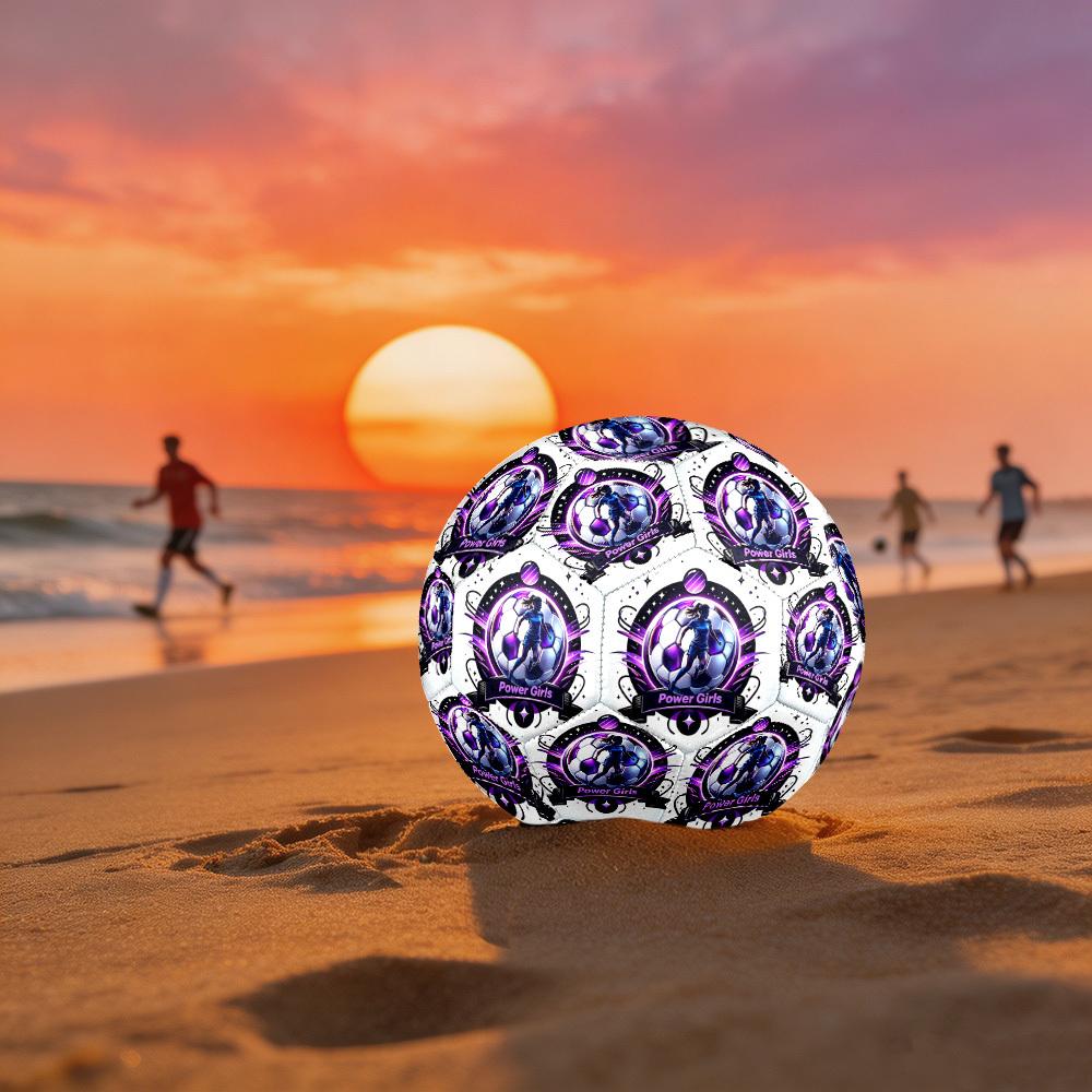 1pc Powerful Girls Soccer Size 5 Soccer Ball Professional Match Training Football Indoor &Outdoor Sports Ball Lightweight Durable c6568