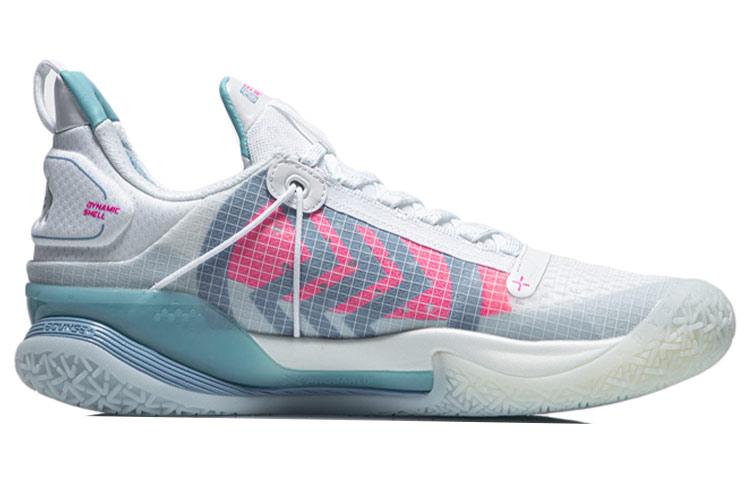 Li Ning Speed 7 Premium Basketball Shoes Men's Low Top White/Blue/Pink ABAR017-3