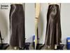 Women's Satin Acetate Light Luxury Elegant Skirt for Spring, Summer, and Autumn