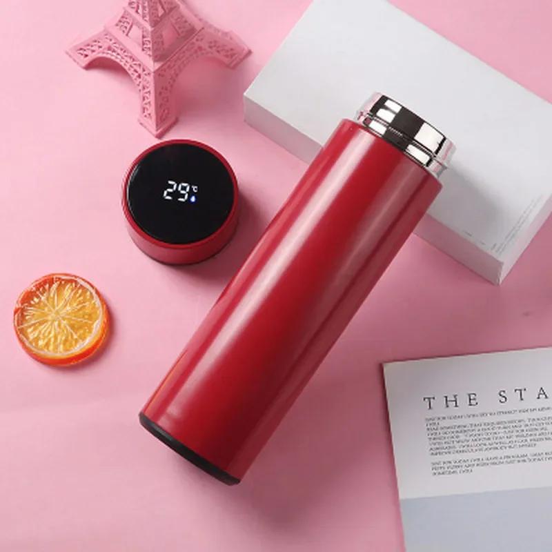 500ML Creative Smart LED Thermos Bottle Temperature Display Vacuum Flasks Stainless Steel Water Bottle Thermos Cup Stainless