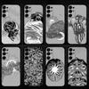 Funda de Teléfono Tarjeta de Tarot Phasmophobia Para Samsung S25/S24/S23/S22/S21/S20/Plus,Fe,Lite/Otros Cubierta Negra