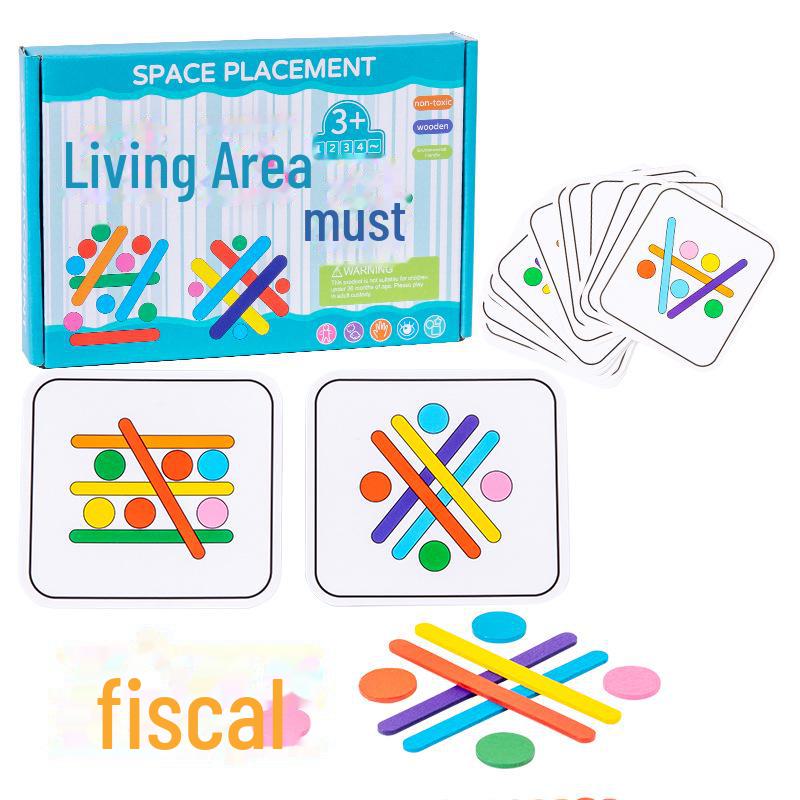 Kinder Holz Mathematik Logik Streichhölzer Spiel - Lernspielzeug für Kindergarten und Grundschule