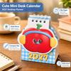 Mini Desk Calendar Spiral Desk Calendar Cartoon Paper Calendar To Stand Neatly  Home Office
