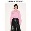 UR Women's Pastel Ruffle Tie-Front Blouse