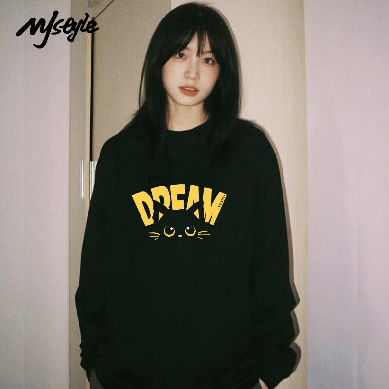 MJ Style Women s Pure Cotton Long Sleeve T-shirt L