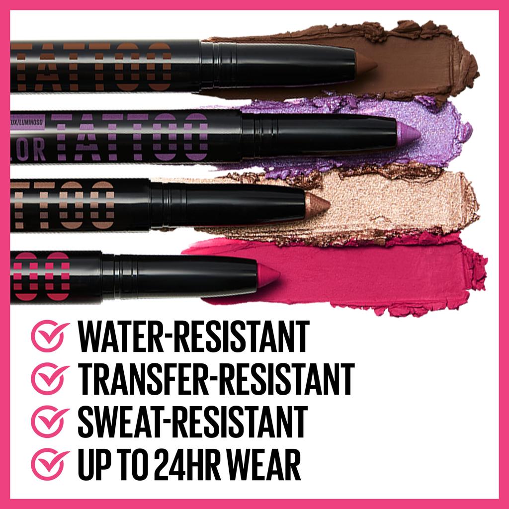 Maybelline Color Tattoo Long Wear Eyeshadow Stick I Am Unique Vivid Pink Matte 1 Piece
