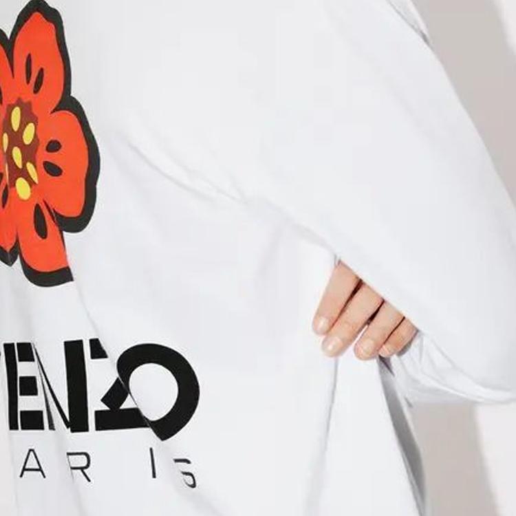 KENZO T Shirts Men's White Crew Neck Moderate Straight Fit FD55TS4444SG-01