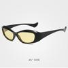 Outdoor Sunscreen Shades Unisex Trendy Sports Sunglasses Uv400 Goggles Trendy Narrow Frame Sun Glasses For Party Photos Everyday