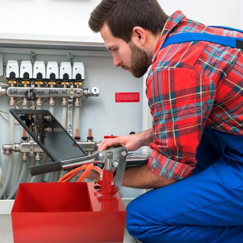 iplusmile 25KG Water Pressure Test Pump, Manual Water Pressure Test Pump, Aluminum Hand Pump, Test Tool, Hydraulic Pressure Test Tool with Pressure Ga