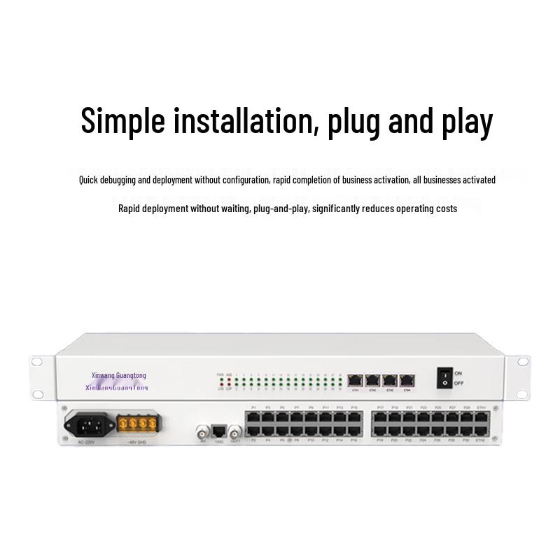 XW-1E1-16P4FE PCM E1 Voice & Ethernet Multiplexer