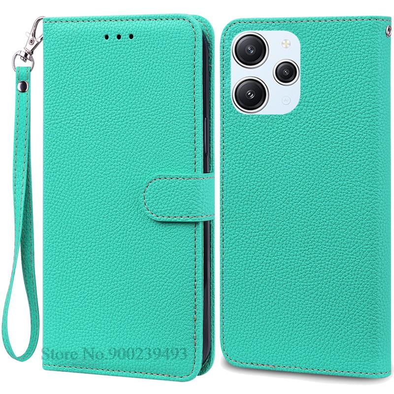 For Xiaomi Redmi 12 Case Silicon Leather Wallet Flip Case For Redmi 12 4G Cover Protector Phone Case for Redmi 12 5G Coque Funda
