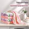 Coral Fleece Printed Kitchen Dishcloth: Thick, Oil-Resistant, Lint-Free, and Easy To Clean.