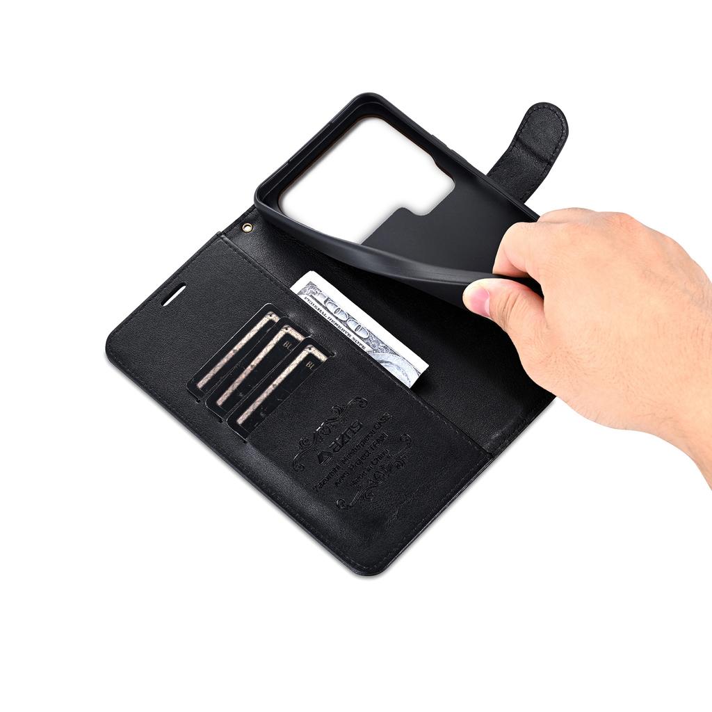 AZNS For Xiaomi 17 Pro Case Anti-Scratch PU Leather Stand Wallet Phone Cover