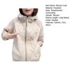 Women's Puffer Jacket Lightweight Zip Up Long Sleeve Hooded Jacket Patchwork Quilted Down Coat Winter Warm Outerwear