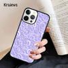 3D Flower Relief Soft Phone Case For IPhone 18 17 Air 16 15 14 Max Plus 11 12 13 Pro Max Phone Cover coque Fundas