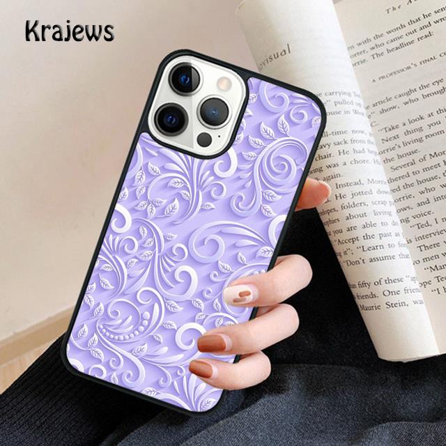 3D Flower Relief Soft Phone Case For IPhone 18 17 Air 16 15 14 Max Plus 11 12 13 Pro Max Phone Cover coque Fundas