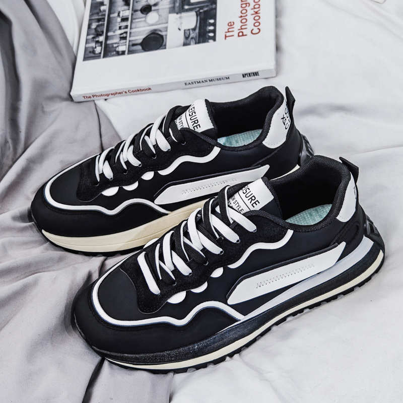 Appearance Increases Synthetic Leather Mens Luxury Sneakers Casual Outdoor Shoes Man Cheap Skate Sports Sheos Traning