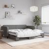 Vidaxl Sofa Rozsuwana, Ciemnoszara, 90X190 Cm, Tkanina