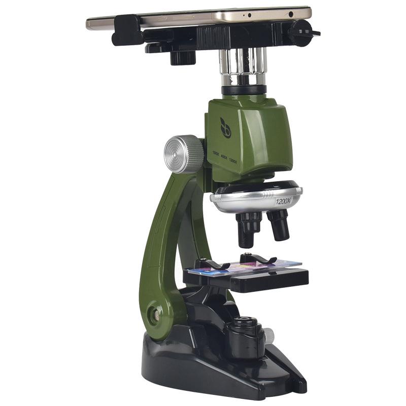 High-Power Kids Educational Microscope with Phone Holder