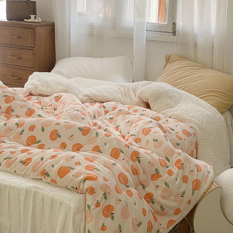 

Warm Milk Velvet Lamb Wool Comforter