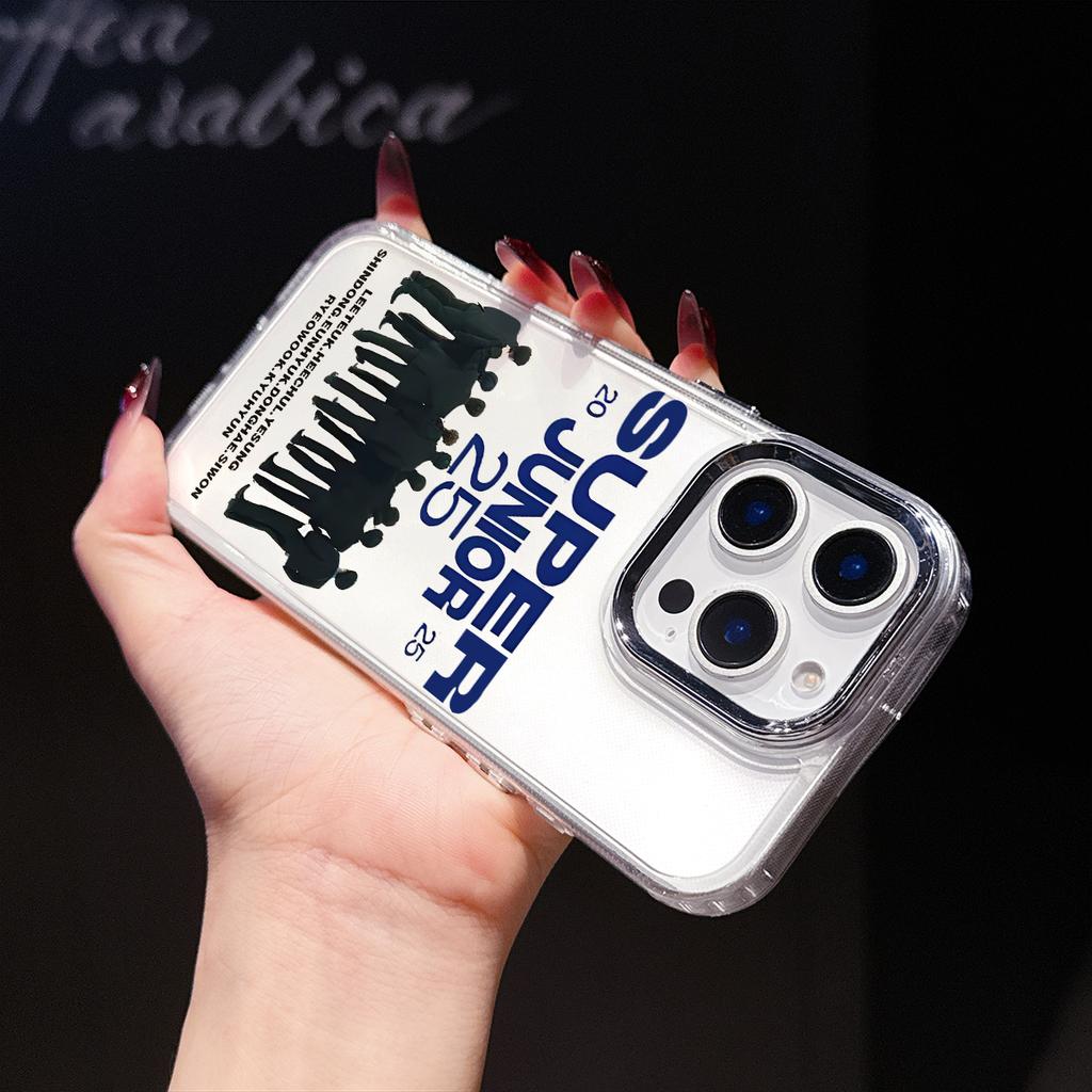 Super Junior 20th Anniversary Clear Phone Case for iPhone 17 16 15 14 13 12 Pro Max 11 XS XR X 8 7 Plus K-pop Gift for Fans