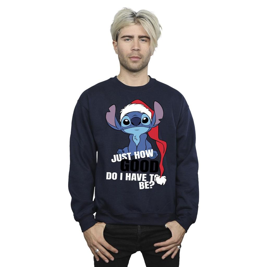 Disney Mens Lilo & Stitch Just How Good Sweatshirt