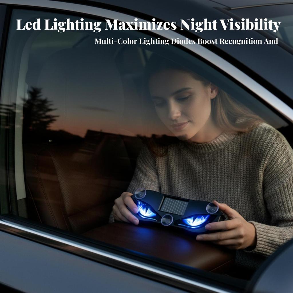Car Position Light with Triple Suction Cups And Evil Eye Design Automotive Lamp Emergency Lighting
