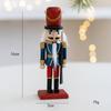 Classic Nutcracker Ornament 16x5cm Christmas Nutcracker Decorations Stable Base Charming Appearance Colorful Decoration