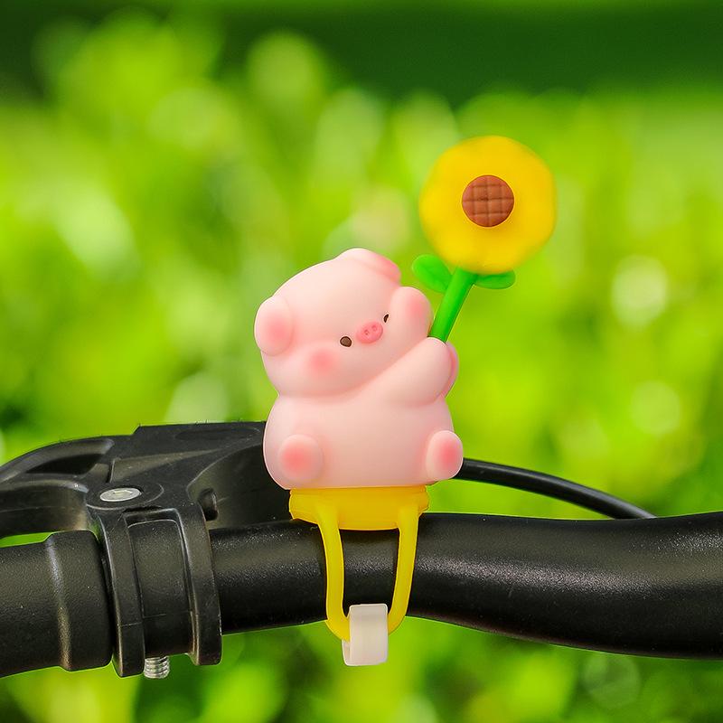 Pinwheel Paradise Tie-Up Doll: Cute Electric Car, Bicycle, Motorcycle, and Stroller Decoration