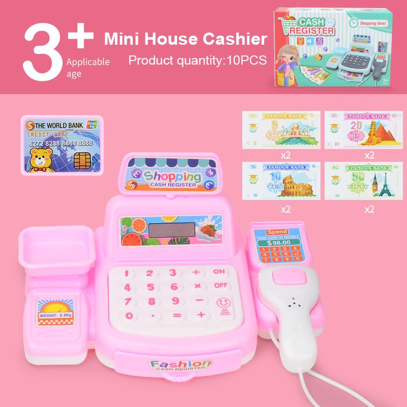 Simular Una Caja Registradora Simular Caja Registradora de Supermercado Juguetes Sonoros y Luminosos para Niños Juguetes para Jugar en Casa Juguetes de Compras