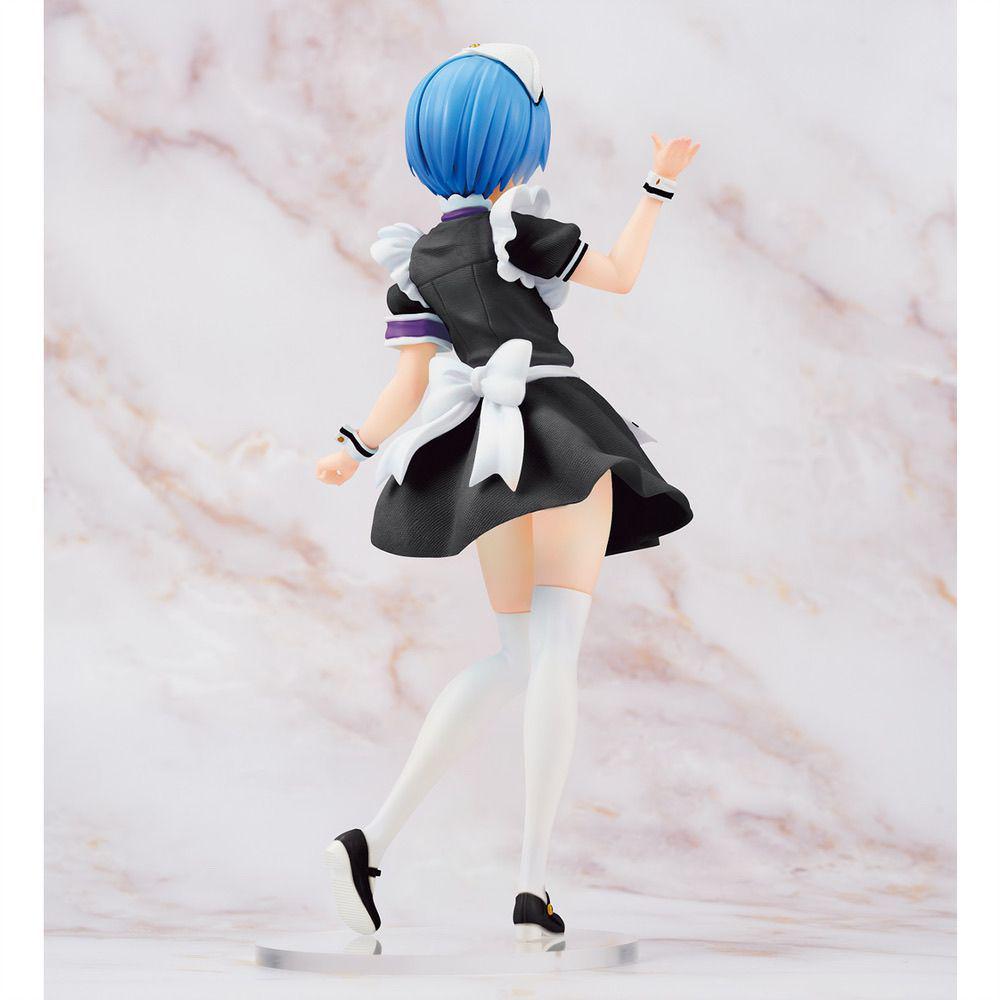 [USED] Re:Zero Rem Nurse Maid Figure, Approximately 23cm Tall, Overseas Figure