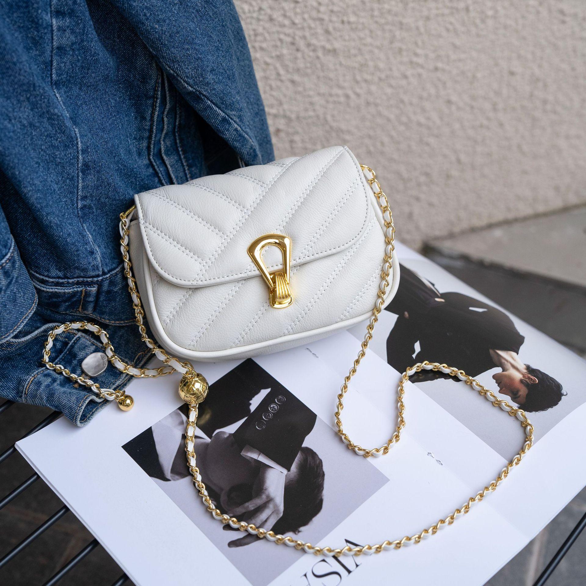 

Small Square Bag Crossbody Fashion Versatile Women s Shoulder Practical Bag белый