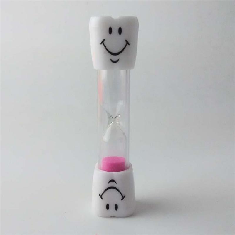 Kreativní kreslený dětský kartáček na zuby vícebarevný 3 minuty přesýpací hodiny písek skleněné hodiny smajlík časovač malý dárek